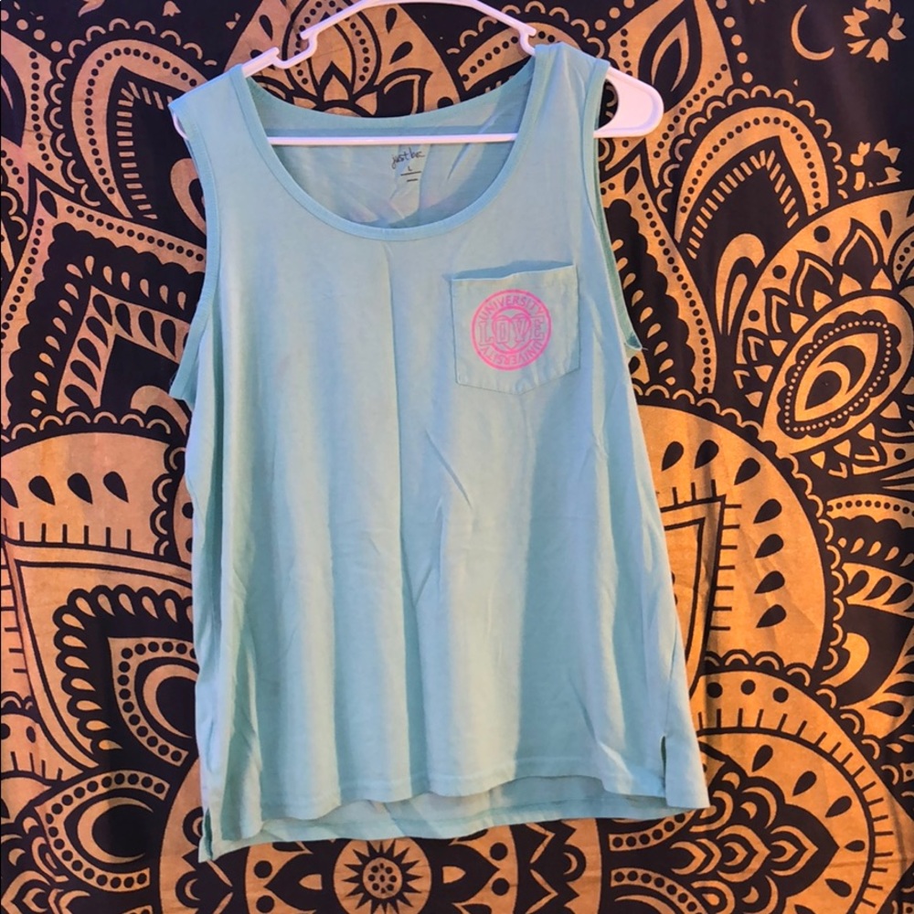 Blue Sleeveless Top